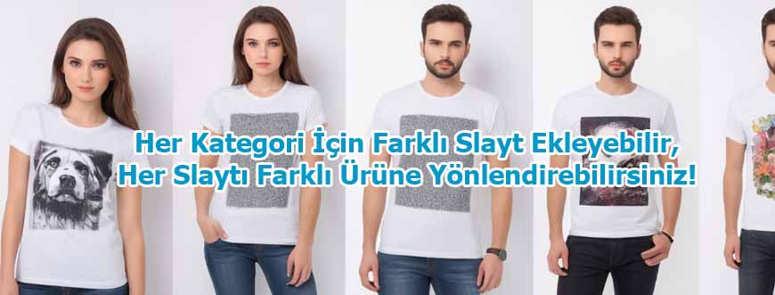 Beyaz Renk Baskılı T-Shirt
